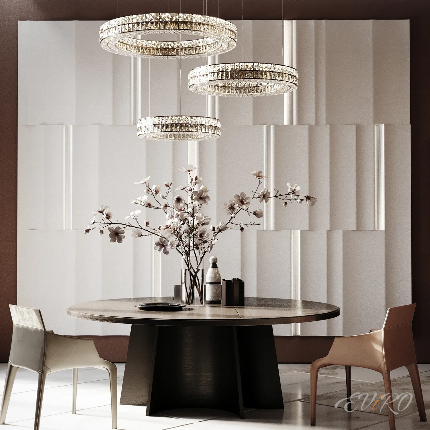 Гипсовая 3D панель EViRO Extension, Элемент A, Без подсветки
